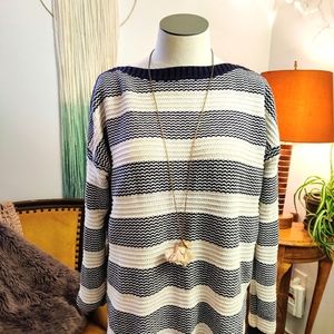 Talbot Striped Textured Sailor Sweater XL